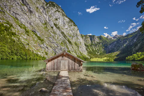 Gemeinde Schönau Landkreis Berchtesgadener_Land Obersee Bootshaus (Dirschl Johann) Deutschland BGL